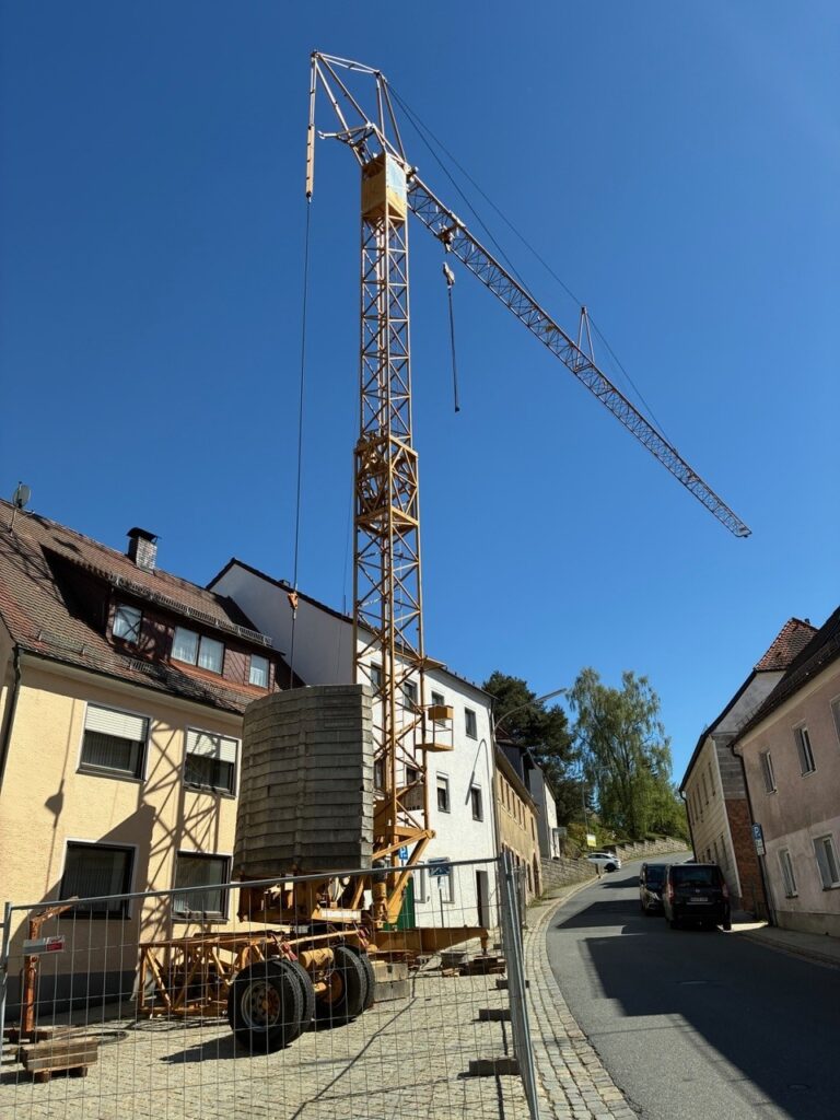 Kran auf dem Luitpoldplatz